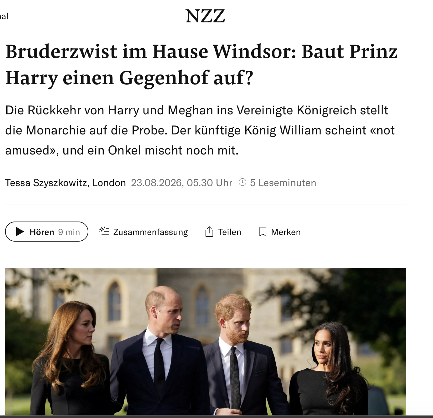 Bruderzwist im Hause Windsor